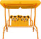 vidaXL Kinderschommelbank 115x75x110 cm stof bruin