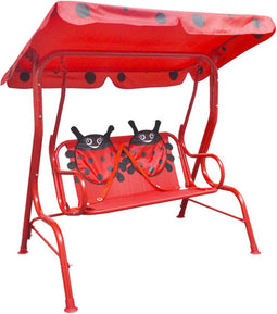 vidaXL Kinderschommelstoel rood