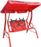vidaXL Kinderschommelstoel rood