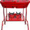 vidaXL Kinderschommelstoel rood