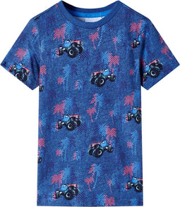 vidaXL-Kindershirt-92-gemêleerd-donkerblauw