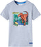vidaXL-Kindershirt-dinosaurusprint-128-grijs