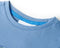 vidaXL-Kindershirt-dinosaurusprint-128-middelblauw