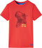 vidaXL-Kindershirt-dinosaurusprint-128-rood