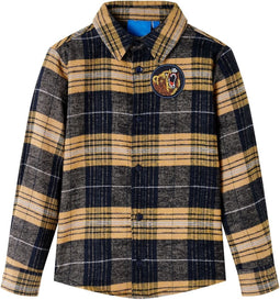 vidaXL-Kindershirt-geruit-104-geel-en-zwart