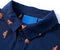 vidaXL-Kindershirt-hondenprint-140-marineblauw