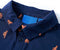 vidaXL-Kindershirt-hondenprint-92-marineblauw