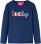 vidaXL-Kindershirt-lange-mouwen-en-woord-in-pailletten-140-marineblauw