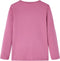 vidaXL-Kindershirt-lange-mouwen-met-woord-in-pailletten-104-frambozenkleur