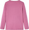 vidaXL-Kindershirt-lange-mouwen-met-woord-in-pailletten-116-frambozenkleur