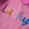 vidaXL-Kindershirt-lange-mouwen-met-woord-in-pailletten-128-frambozenkleur