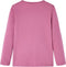 vidaXL-Kindershirt-lange-mouwen-met-woord-in-pailletten-128-frambozenkleur