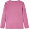 vidaXL-Kindershirt-lange-mouwen-met-woord-in-pailletten-140-frambozenkleur