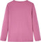 vidaXL-Kindershirt-lange-mouwen-met-woord-in-pailletten-92-frambozenkleur