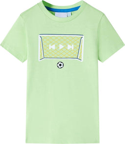 vidaXL-Kindershirt-met-doelprint-140-limoenkleurig