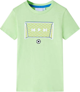 vidaXL-Kindershirt-met-doelprint-92-limoenkleurig