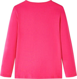 vidaXL-Kindershirt-met-lange-mouwen-116-felroze