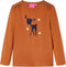vidaXL-Kindershirt-met-lange-mouwen-92-cognackleurig