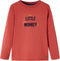 vidaXL-Kindershirt-met-lange-mouwen-aapjesprint-104-roodbruin