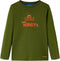 vidaXL-Kindershirt-met-lange-mouwen-aapjesprint-116-donkerkakikleurig