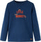vidaXL-Kindershirt-met-lange-mouwen-aapjesprint-116-marineblauw