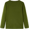 vidaXL-Kindershirt-met-lange-mouwen-aapjesprint-128-donkerkakikleurig