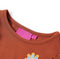 vidaXL-Kindershirt-met-lange-mouwen-bloemenprint-104-cognackleurig
