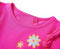 vidaXL-Kindershirt-met-lange-mouwen-bloemenprint-104-donkerroze