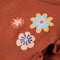 vidaXL-Kindershirt-met-lange-mouwen-bloemenprint-116-cognackleurig