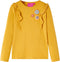vidaXL-Kindershirt-met-lange-mouwen-bloemenprint-116-donkerokerkleurig