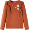 vidaXL-Kindershirt-met-lange-mouwen-bloemenprint-128-cognackleurig