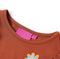 vidaXL-Kindershirt-met-lange-mouwen-bloemenprint-128-cognackleurig