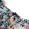 vidaXL-Kindershirt-met-lange-mouwen-bloemenprint-128-donkerblauw