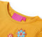 vidaXL-Kindershirt-met-lange-mouwen-bloemenprint-128-donkerokerkleurig