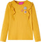 vidaXL-Kindershirt-met-lange-mouwen-bloemenprint-140-donker-donkerokerkleurig