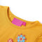 vidaXL-Kindershirt-met-lange-mouwen-bloemenprint-140-donker-donkerokerkleurig