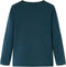 vidaXL-Kindershirt-met-lange-mouwen-bloemenprint-140-donkergroen