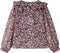 vidaXL-Kindershirt-met-lange-mouwen-bloemenprint-140-donkerroze