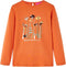vidaXL-Kindershirt-met-lange-mouwen-bloemenprint-140-oranjebruin