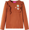 vidaXL-Kindershirt-met-lange-mouwen-bloemenprint-92-cognackleurig