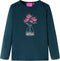 vidaXL-Kindershirt-met-lange-mouwen-bloemenprint-92-donkergroen