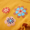 vidaXL-Kindershirt-met-lange-mouwen-bloemenprint-92-donkerokerkleurig