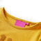 vidaXL-Kindershirt-met-lange-mouwen-dierenprint-128-donker-okerkleurig