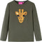 vidaXL-Kindershirt-met-lange-mouwen-dierenprint-128-kakikleurig