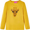 vidaXL-Kindershirt-met-lange-mouwen-dierenprint-140-donker-okerkleurig