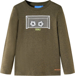 vidaXL-Kindershirt-met-lange-mouwen-doelprint-104-gemêleerd-kakikleur