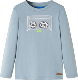 vidaXL-Kindershirt-met-lange-mouwen-doelprint-92-lichtblauw