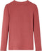 vidaXL-Kindershirt-met-lange-mouwen-en-lage-col-128-roodbruin