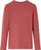 vidaXL-Kindershirt-met-lange-mouwen-en-lage-col-128-roodbruin