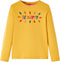 vidaXL-Kindershirt-met-lange-mouwen-en-woorden-in-3D-116-donkerokerkleurig